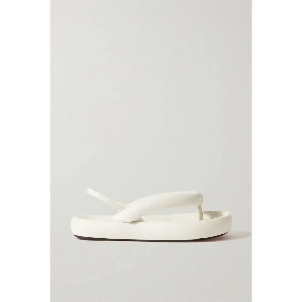 ISABEL MARANT Orene padded leather platform sandals EU38/US8 $620 - Picture 1 of 13